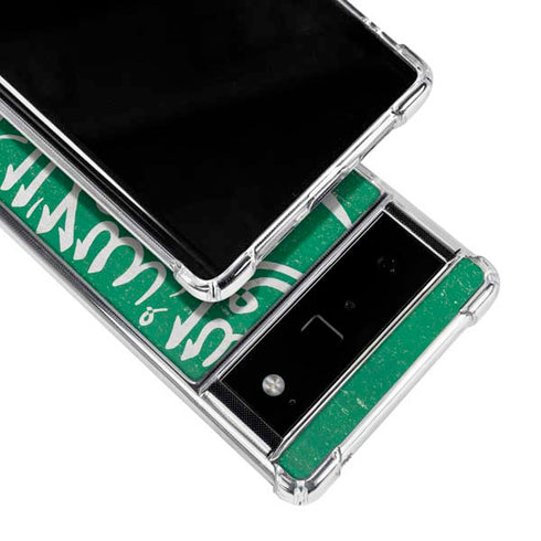 Saudi Arabia Flag Distressed Google Pixel 6 Clear Case